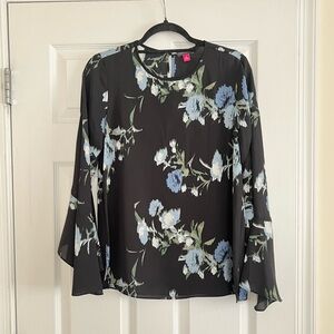 Vince Camuto Floral Bell Sleeve Top